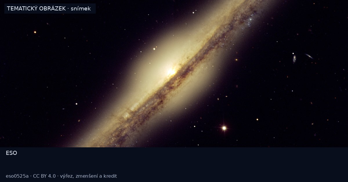 Galaxie NGC 4565 viděná z boku – snímek
