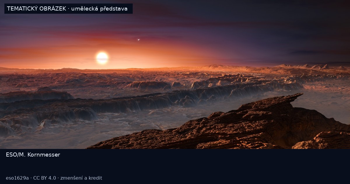 Planeta Proxima b – umělecká představa