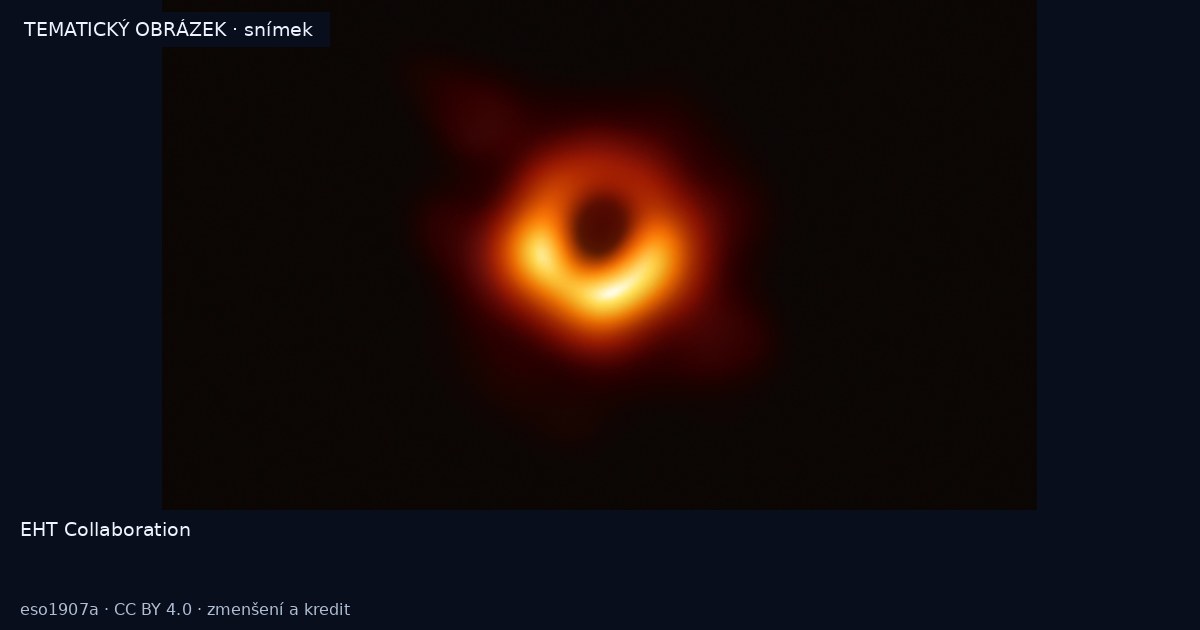 Stín černé díry M87* – snímek
