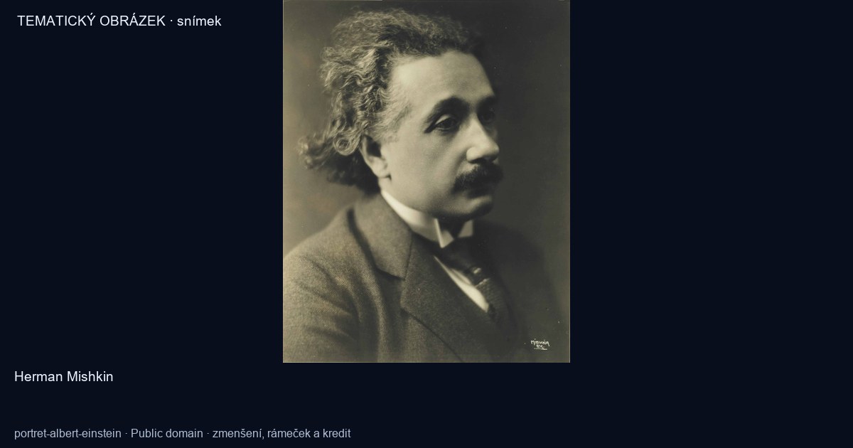 Albert Einstein na fotografii z roku 1921.