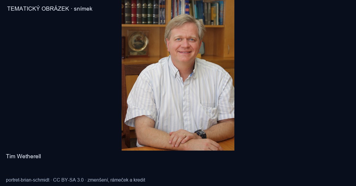 Brian Schmidt na portrétu z roku 2011.