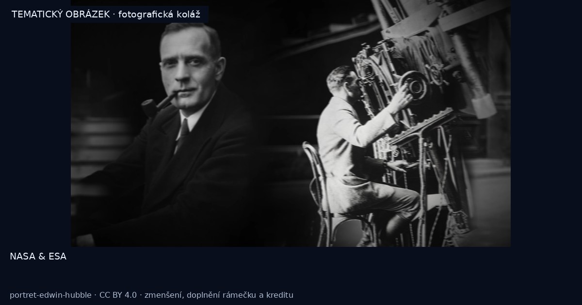Edwin Hubble – historická podobizna