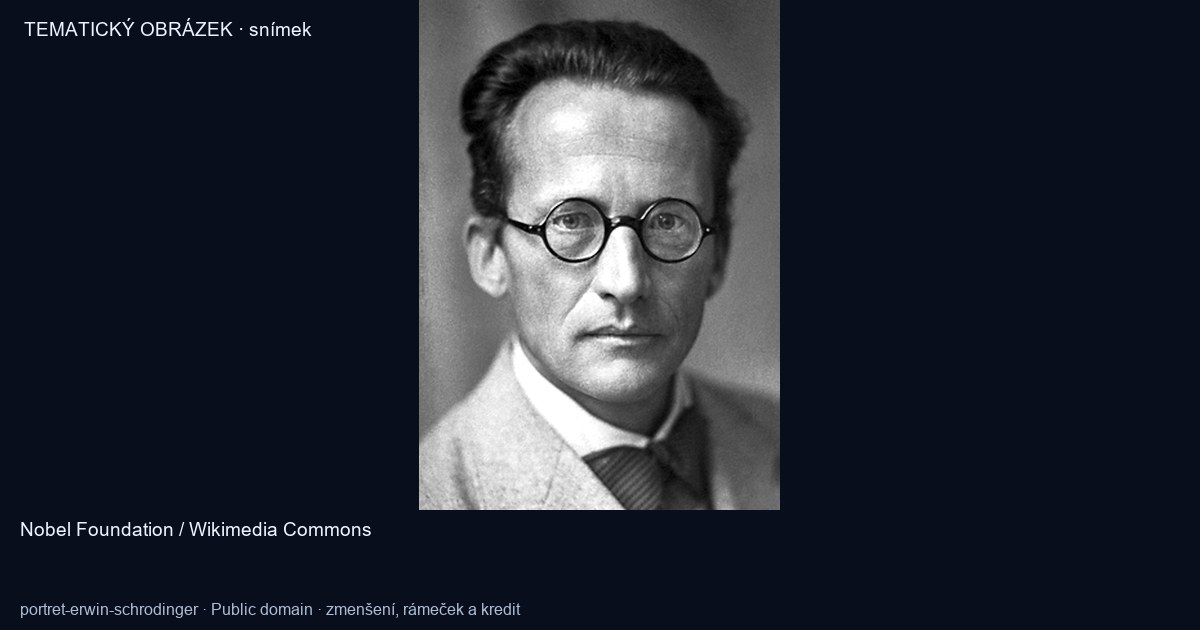 Erwin Schrödinger na portrétu z roku 1933.
