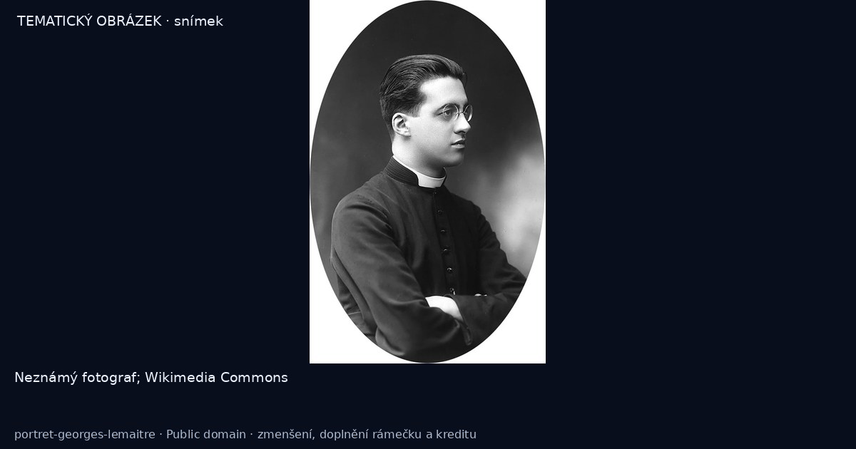 Georges Lemaître – historická podobizna