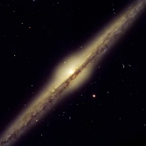 Galaxie NGC 4565 viděná z boku – snímek