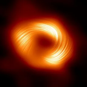 Sagittarius A* v polarizovaném světle – snímek