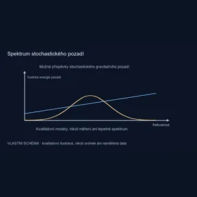 Spektrum stochastického pozadí – vlastní kvalitativní schéma, nikoli pozorování