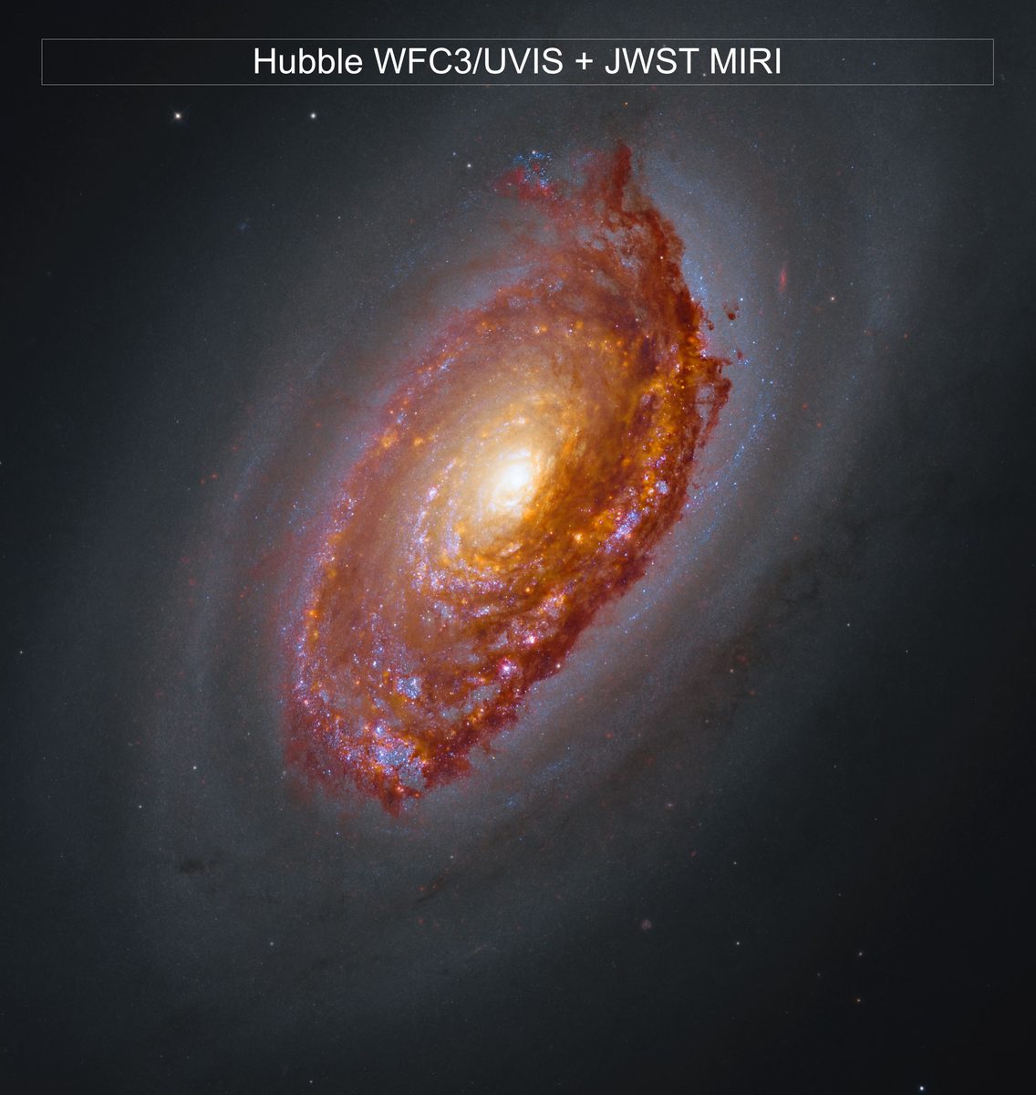 Webbův pohled na galaxii M64