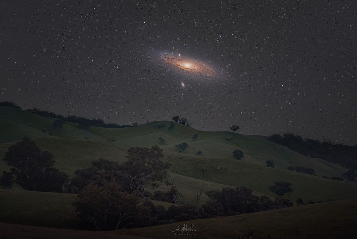 Andromeda za jižního jara